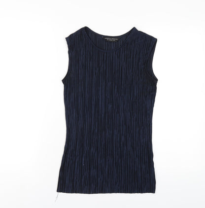 Womens UK Size 10 Dorothy Perkins Blue Basic Tank