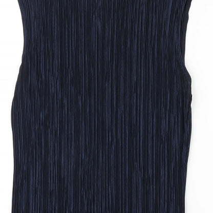 Womens UK Size 10 Dorothy Perkins Blue Basic Tank