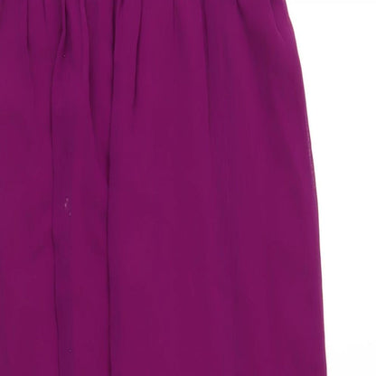 Julien Macdonald Womens Purple Polyester Mermaid Size 8 Round Neck Zip