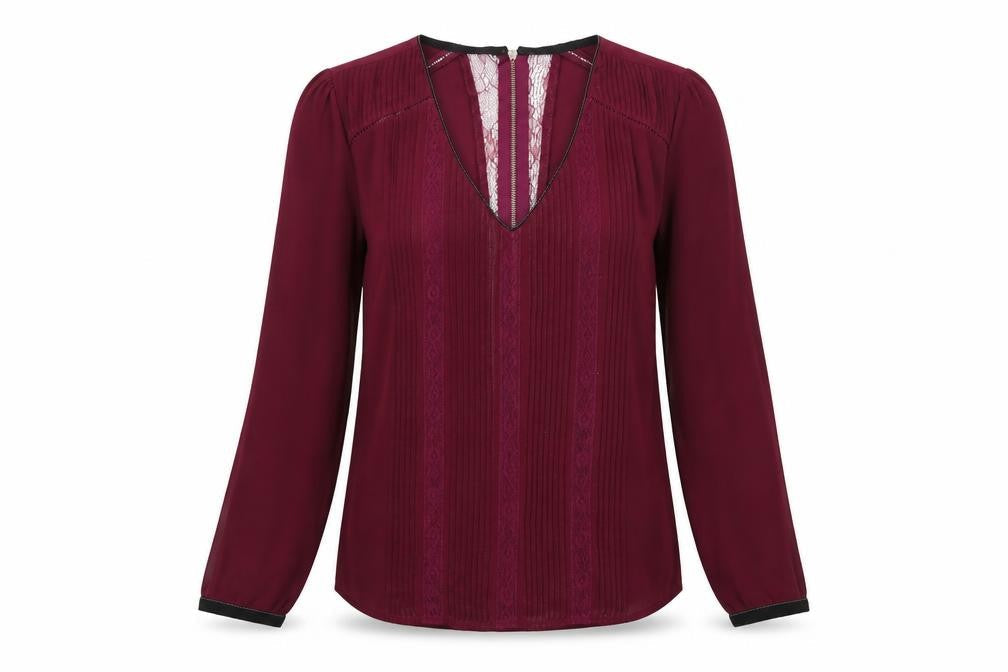 Womens UK Size S Daniel Rainn Purple Basic Blouse