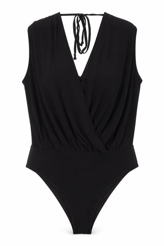 Womens UK Size 24 Boohoo One-Piece Black Bodysuit