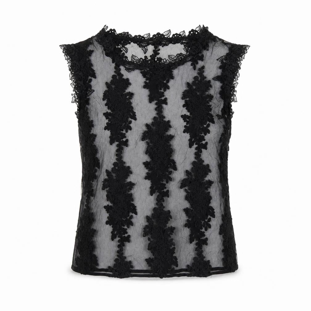 Womens UK Size 10 River Island Black Basic T-Shirt