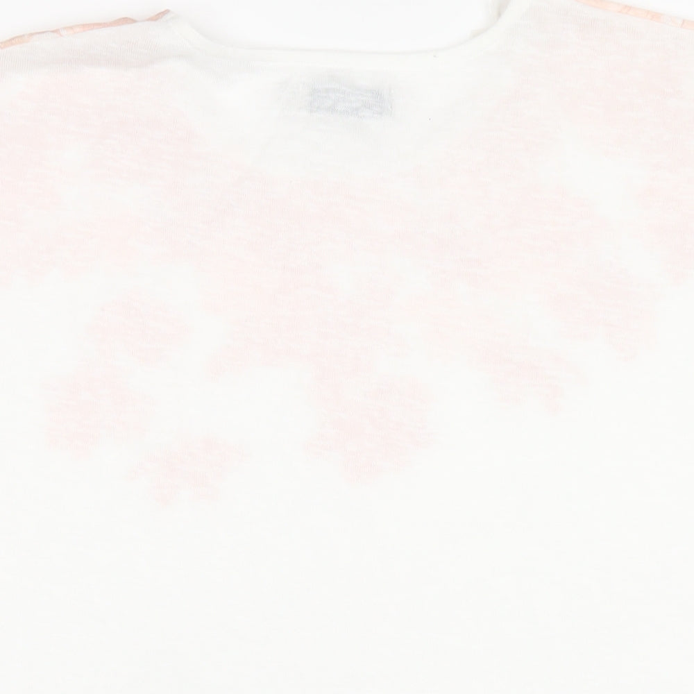 Womens UK Size 14 BASSINI White Basic T-Shirt