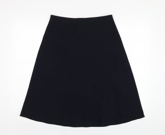 Marks and Spencer Womens Blue Polyester A-Line Skirt Size 10