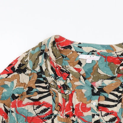Womens UK Size 14 Julipa Multicoloured Basic Blouse