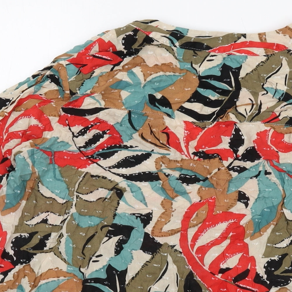 Womens UK Size 14 Julipa Multicoloured Basic Blouse