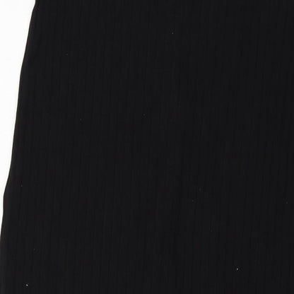 H&M Womens Black Viscose Straight & Pencil Skirt Size L