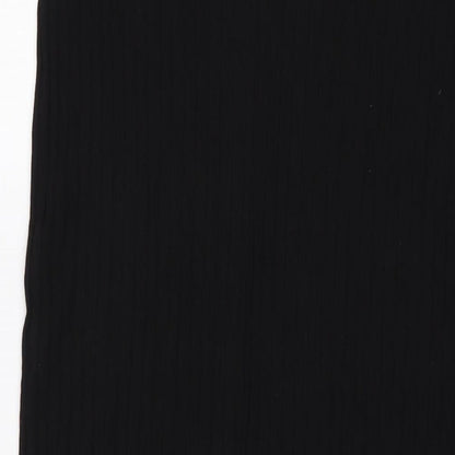H&M Womens Black Viscose Straight & Pencil Skirt Size L