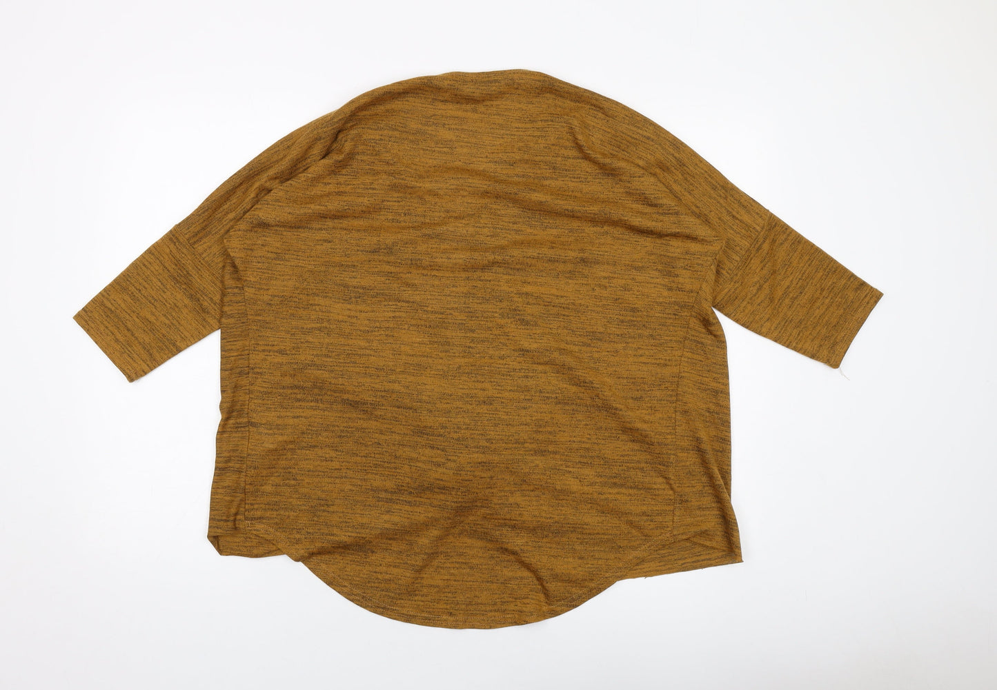 Womens UK Size L New Look Brown Basic Blouse