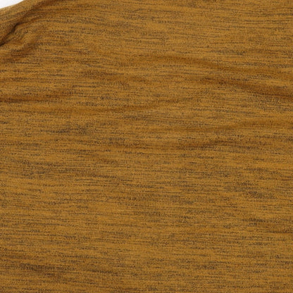 Womens UK Size L New Look Brown Basic Blouse