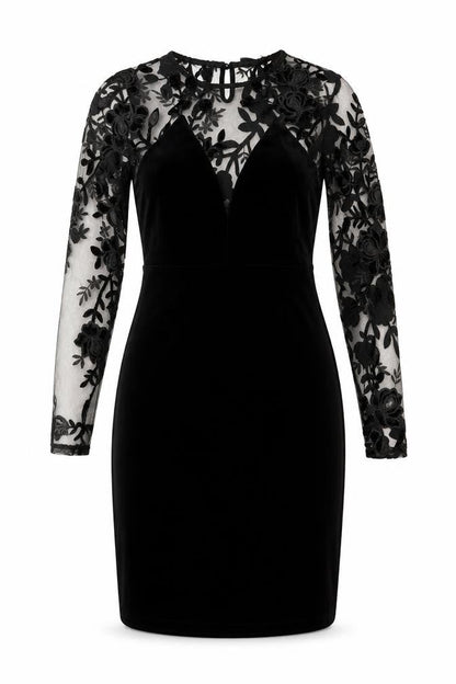 Elli White Womens Black Polyester Sheath Size S Round Neck Button