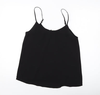 Womens UK Size 10 Oasis Black Basic Tank