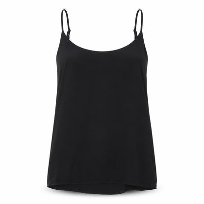 Womens UK Size 10 Oasis Black Basic Tank
