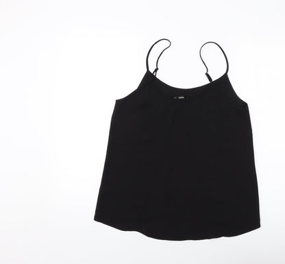 Womens UK Size 10 Oasis Black Basic Tank