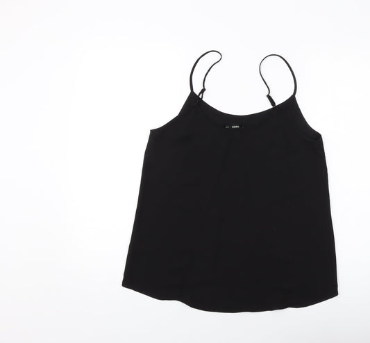 Womens UK Size 10 Oasis Black Basic Tank