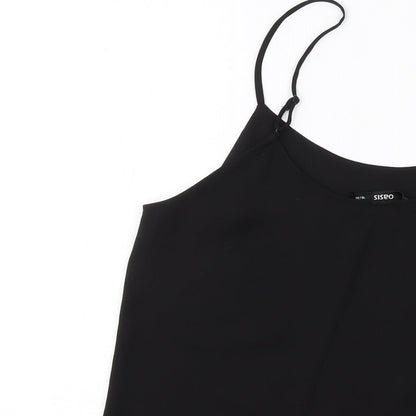 Womens UK Size 10 Oasis Black Basic Tank