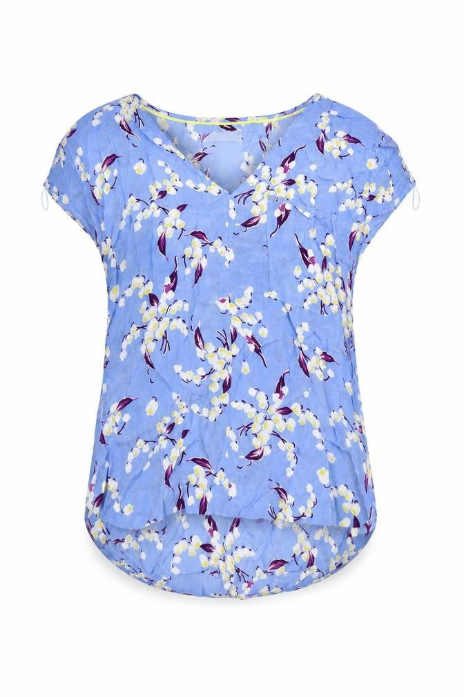 Womens UK Size 10 Per Una Blue Basic T-Shirt