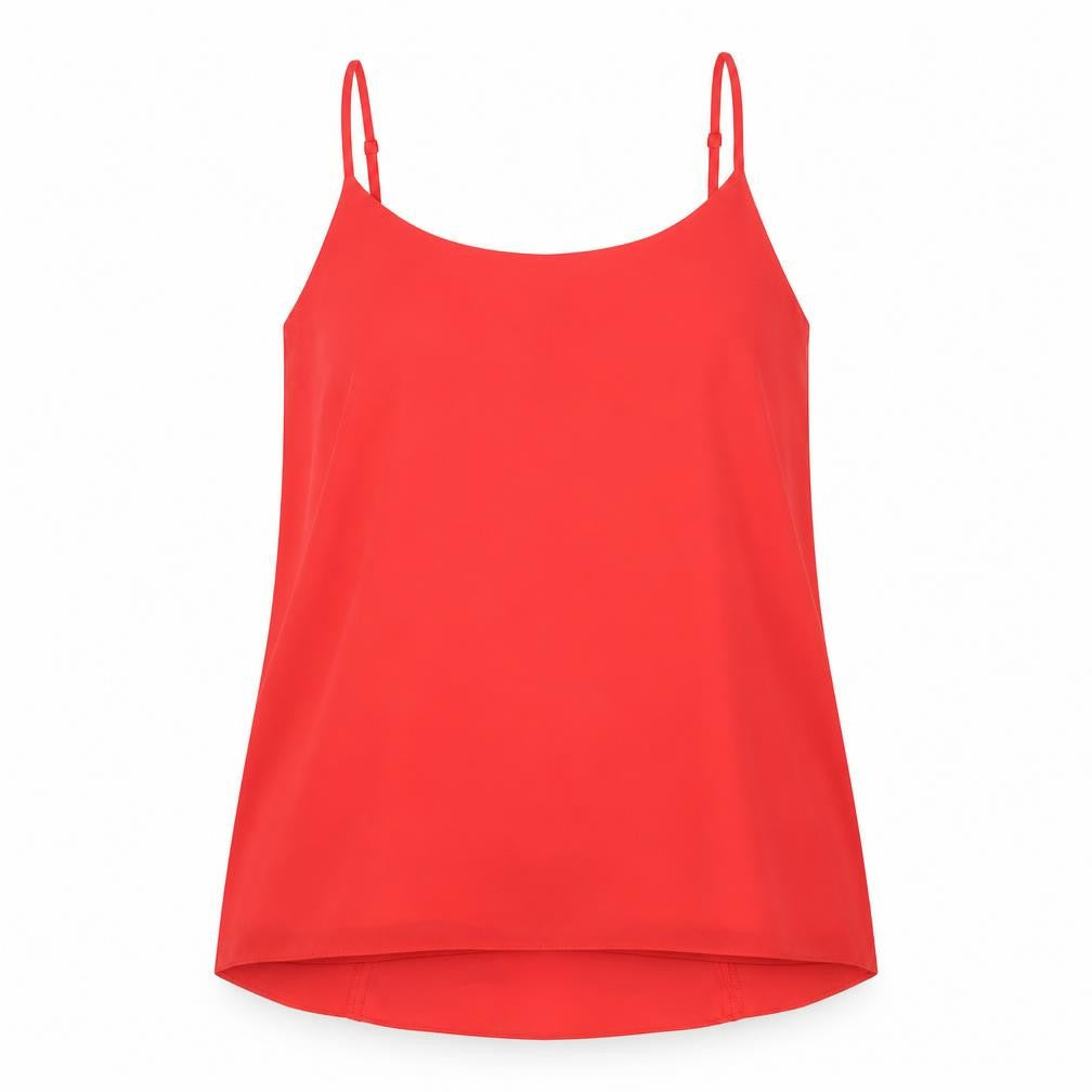 Womens UK Size 10 Oasis Red Basic Tank