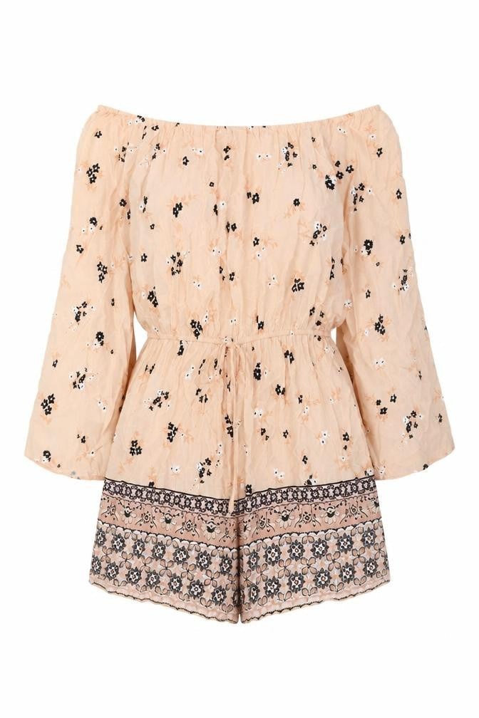 Womens UK Size 6 New Look One-Piece Pink Playsuit