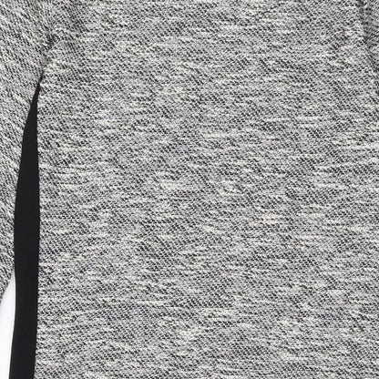 Marks and Spencer Womens Grey Polyester Sheath Size 10 Round Neck Pullover