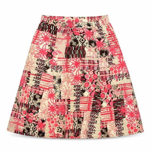 Honor Miliburn Womens Multicoloured Geometric Polyester A-Line Skirt Size 10