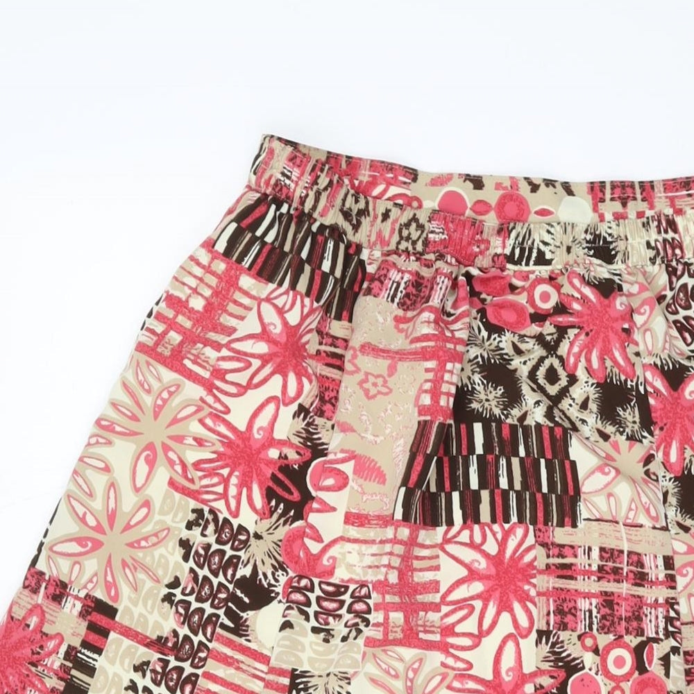 Honor Miliburn Womens Multicoloured Geometric Polyester A-Line Skirt Size 10