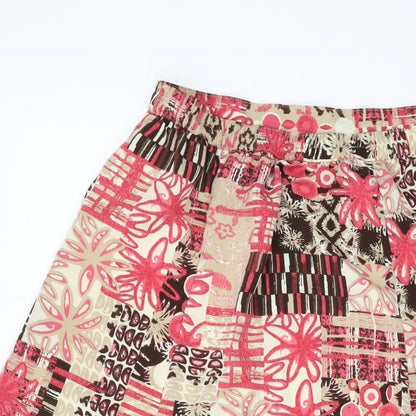 Honor Miliburn Womens Multicoloured Geometric Polyester A-Line Skirt Size 10
