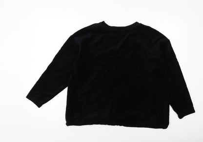 Womens UK Size 12 Per Una Black Basic Blouse