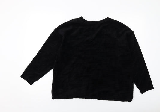 Womens UK Size 12 Per Una Black Basic Blouse