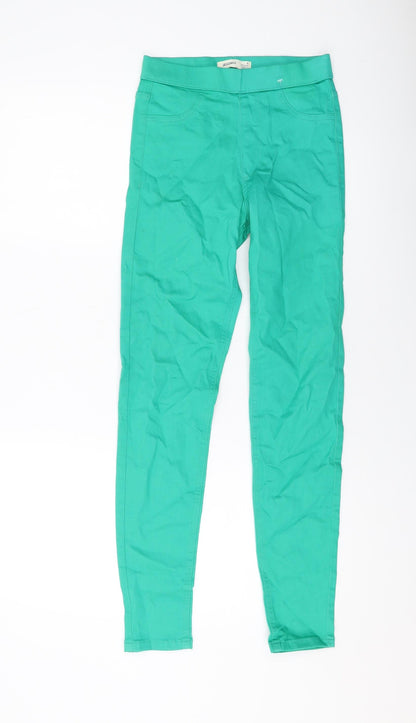 Womens UK Size 6 Marks and Spencer Regular Fit Jegging Green Jeans