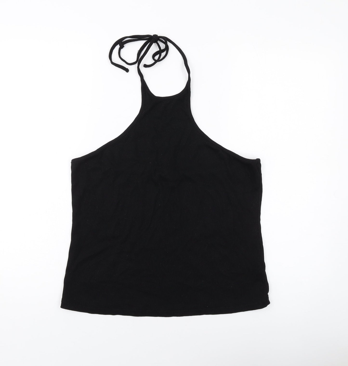 Womens UK Size L H&M Black Basic Tank