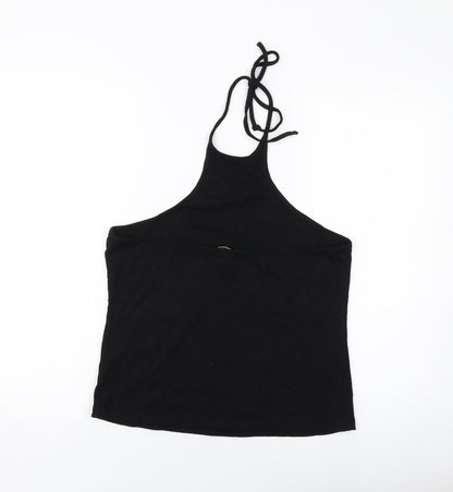 Womens UK Size L H&M Black Basic Tank