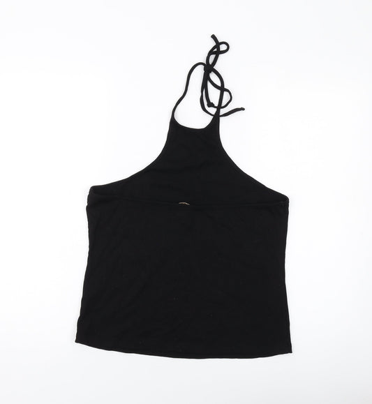 Womens UK Size L H&M Black Basic Tank