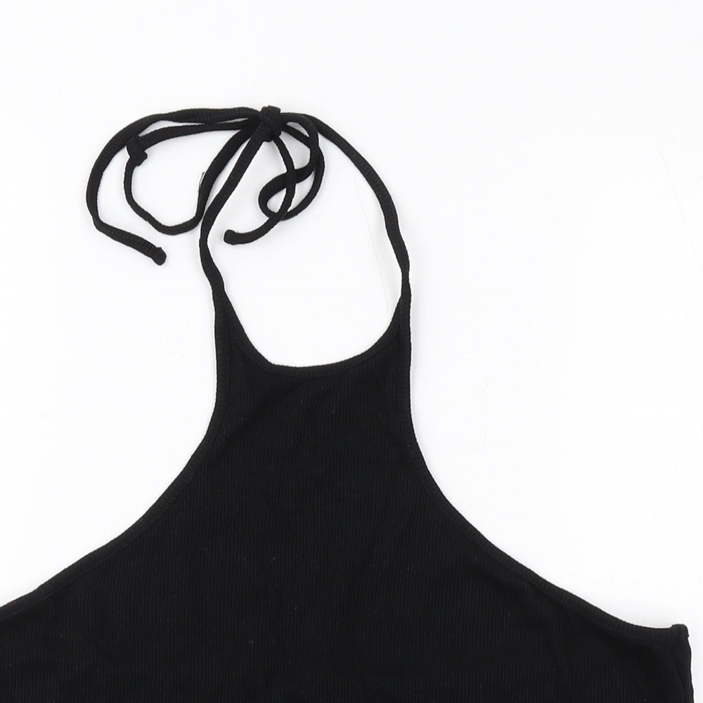 Womens UK Size L H&M Black Basic Tank