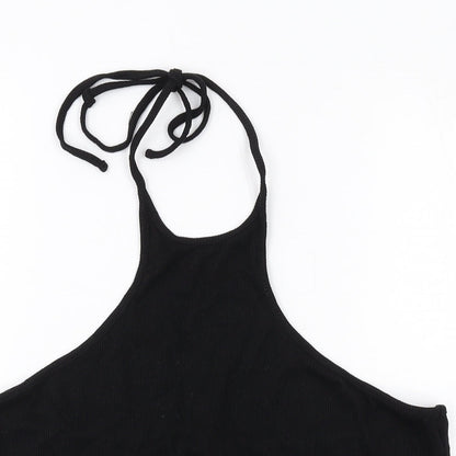 Womens UK Size L H&M Black Basic Tank