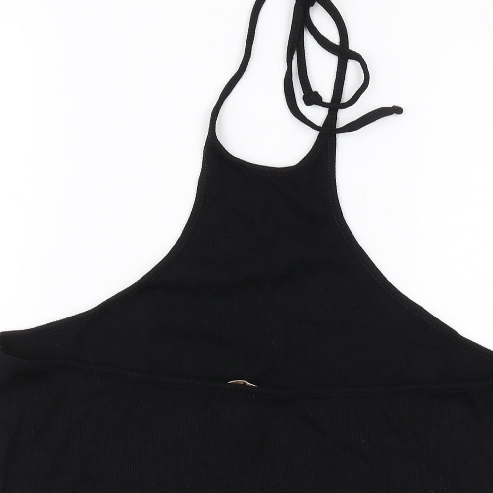Womens UK Size L H&M Black Basic Tank