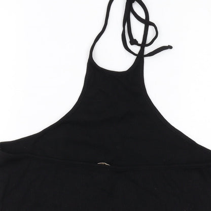 Womens UK Size L H&M Black Basic Tank