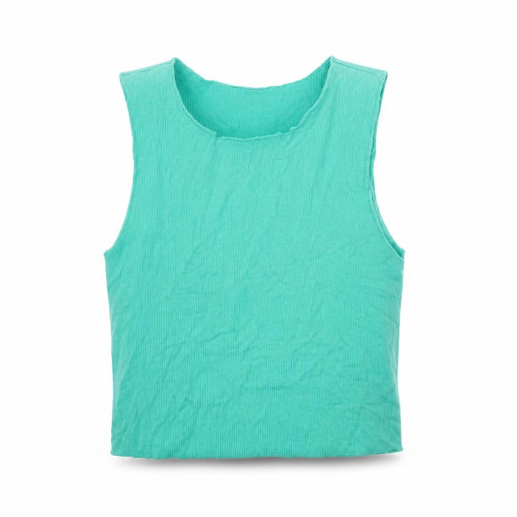 Womens UK Size S Zara Green Cropped Tank