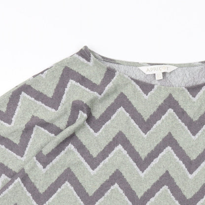 Womens UK Size 14 Apricot Green Basic Blouse