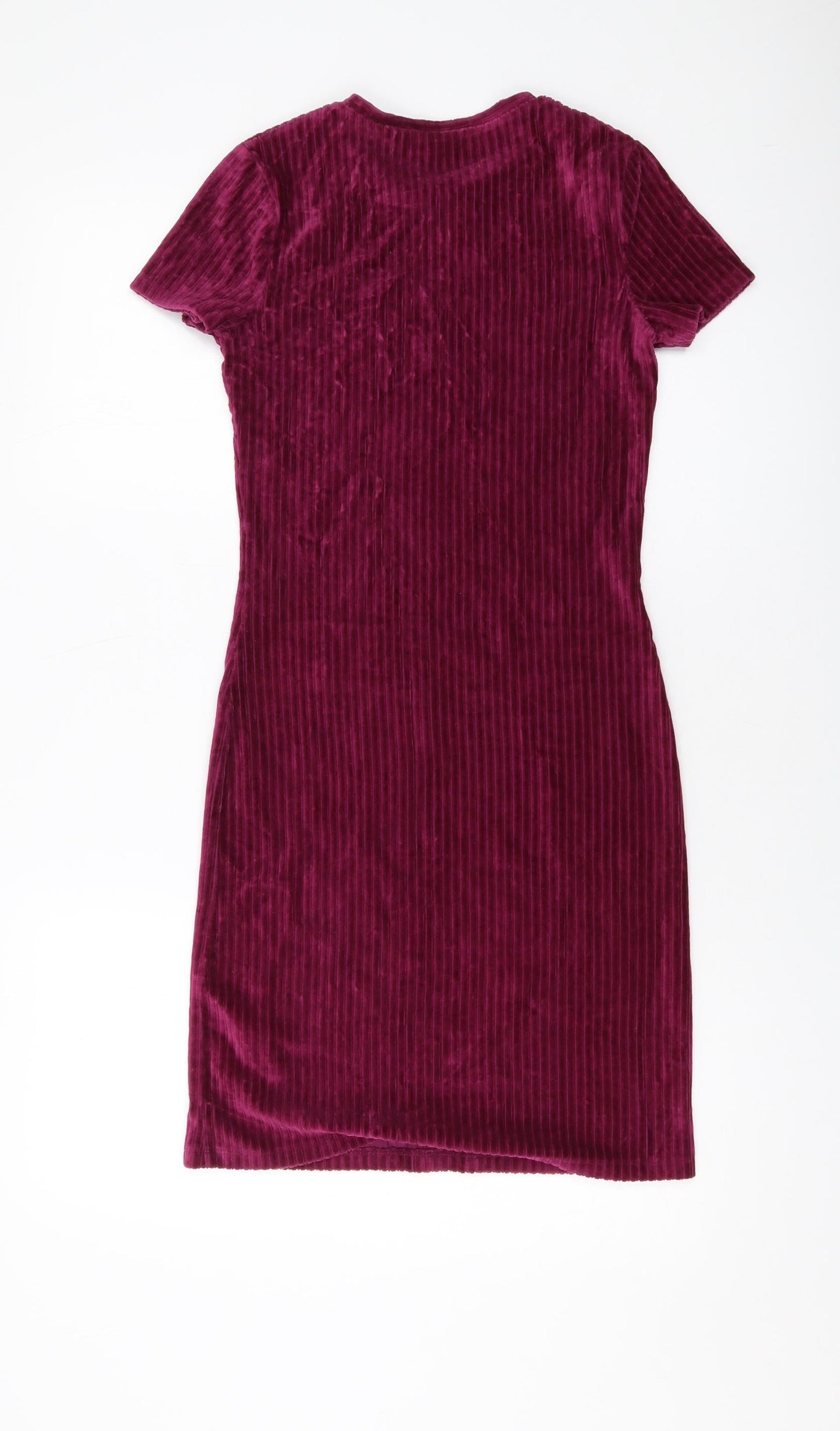 M&Co Girls Purple Cotton Mini Size 14 Years Round Neck Pullover