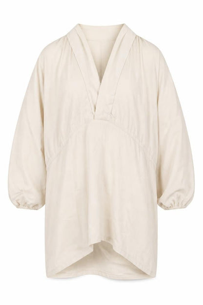 Womens UK Size 10 PRETTYLITTLETHING Beige Basic Blouse
