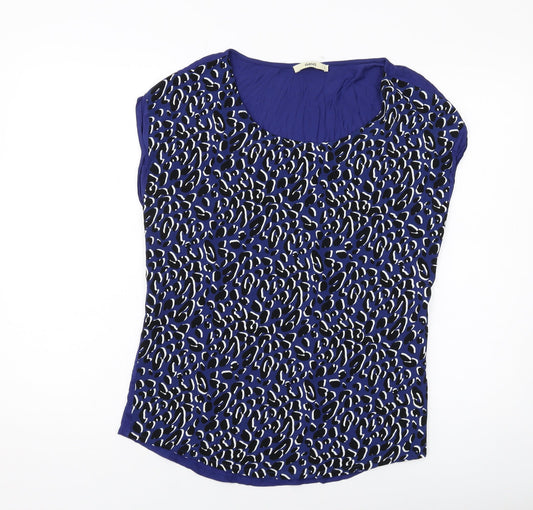 Womens UK Size S Oasis Blue Basic T-Shirt