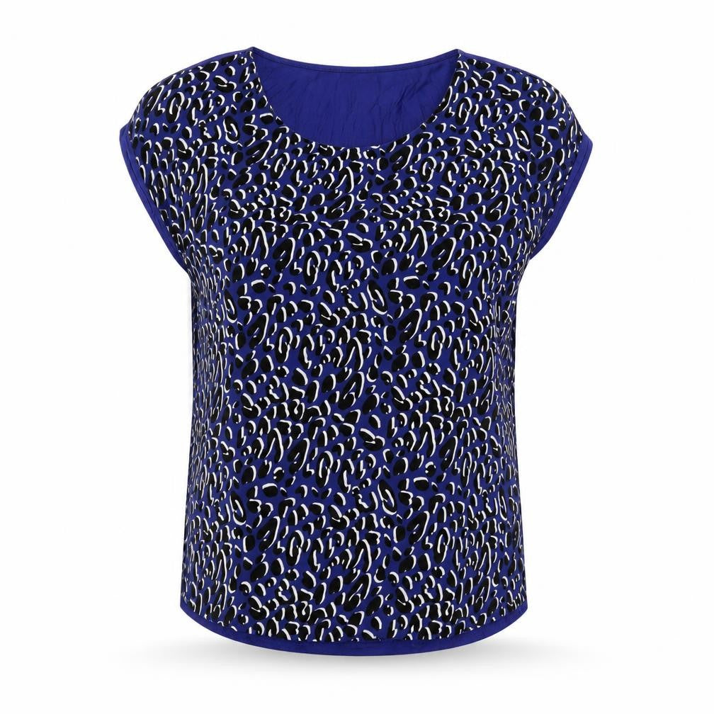 Womens UK Size S Oasis Blue Basic T-Shirt