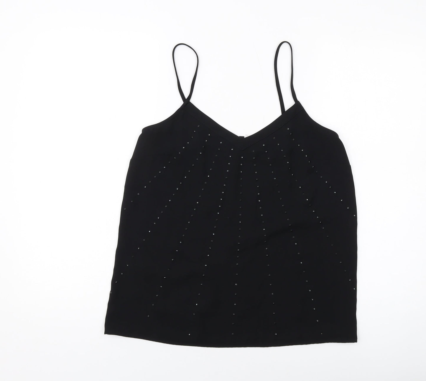 Womens UK Size 10 NEXT Black Basic Tank