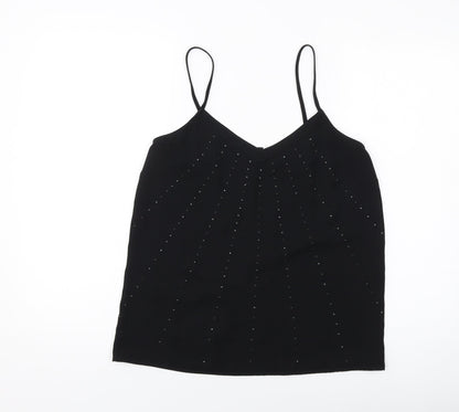 Womens UK Size 10 NEXT Black Basic Tank