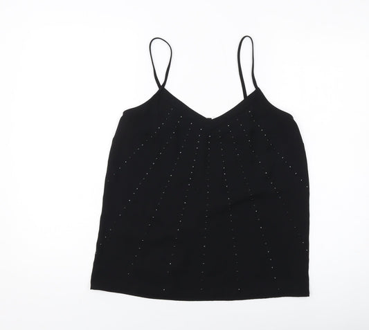 Womens UK Size 10 NEXT Black Basic Tank