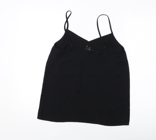 Womens UK Size 10 NEXT Black Basic Tank