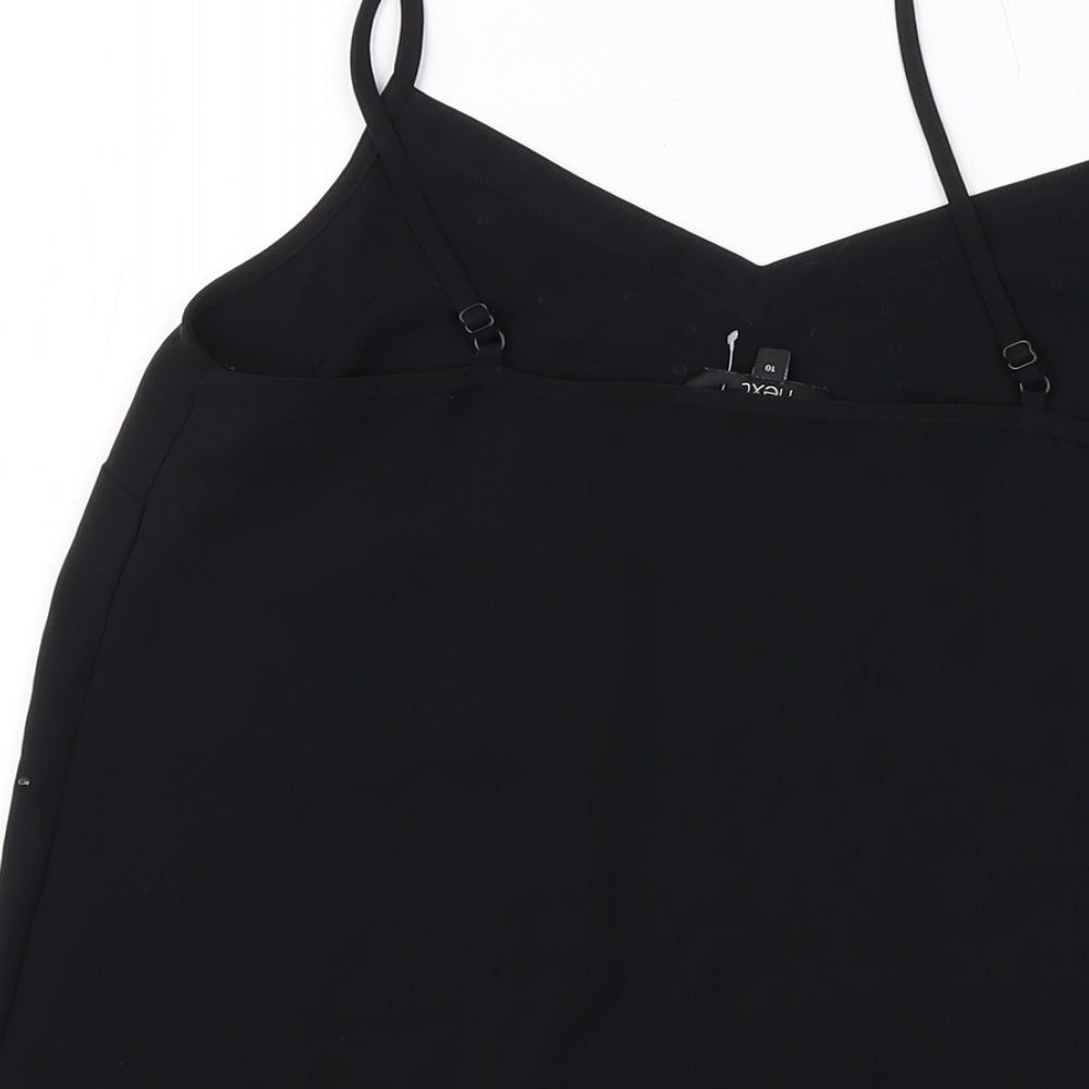 Womens UK Size 10 NEXT Black Basic Tank