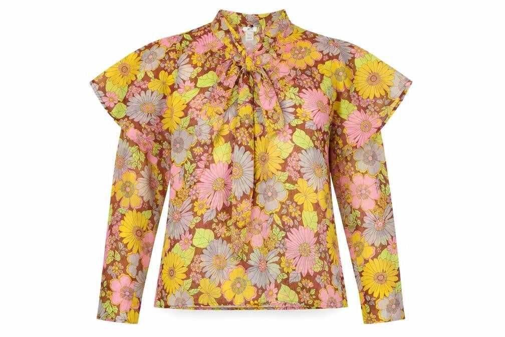 Womens UK Size 8 River Island Multicoloured Basic Blouse
