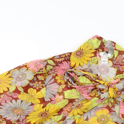 Womens UK Size 8 River Island Multicoloured Basic Blouse